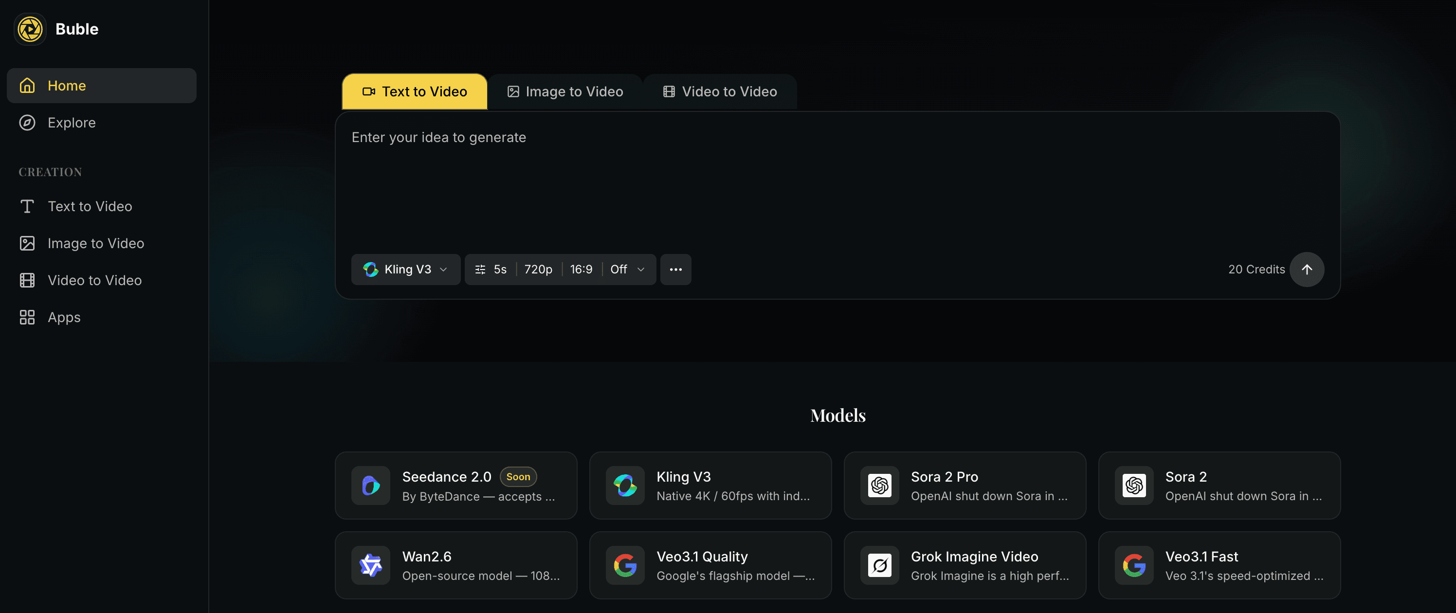 Buble AI product preview
