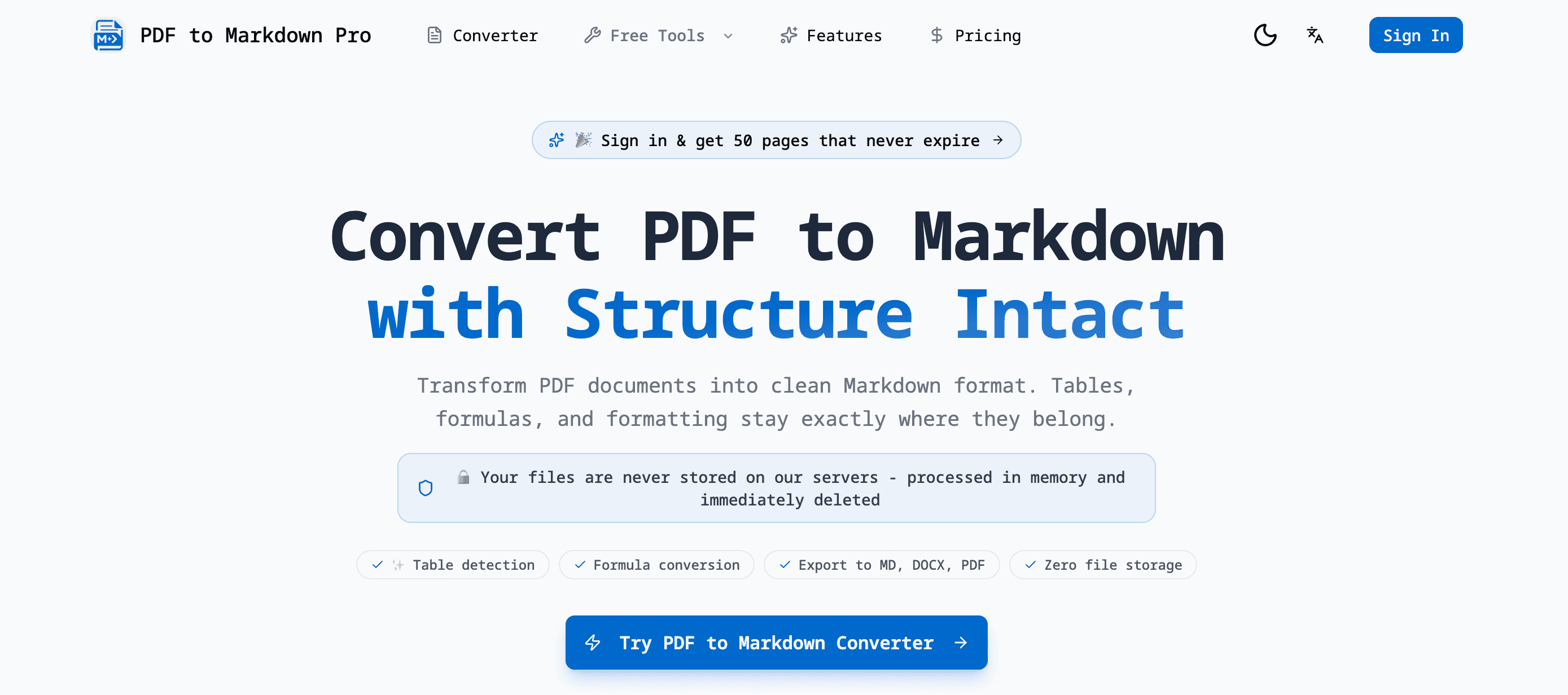 PDF to Markdown Pro product preview